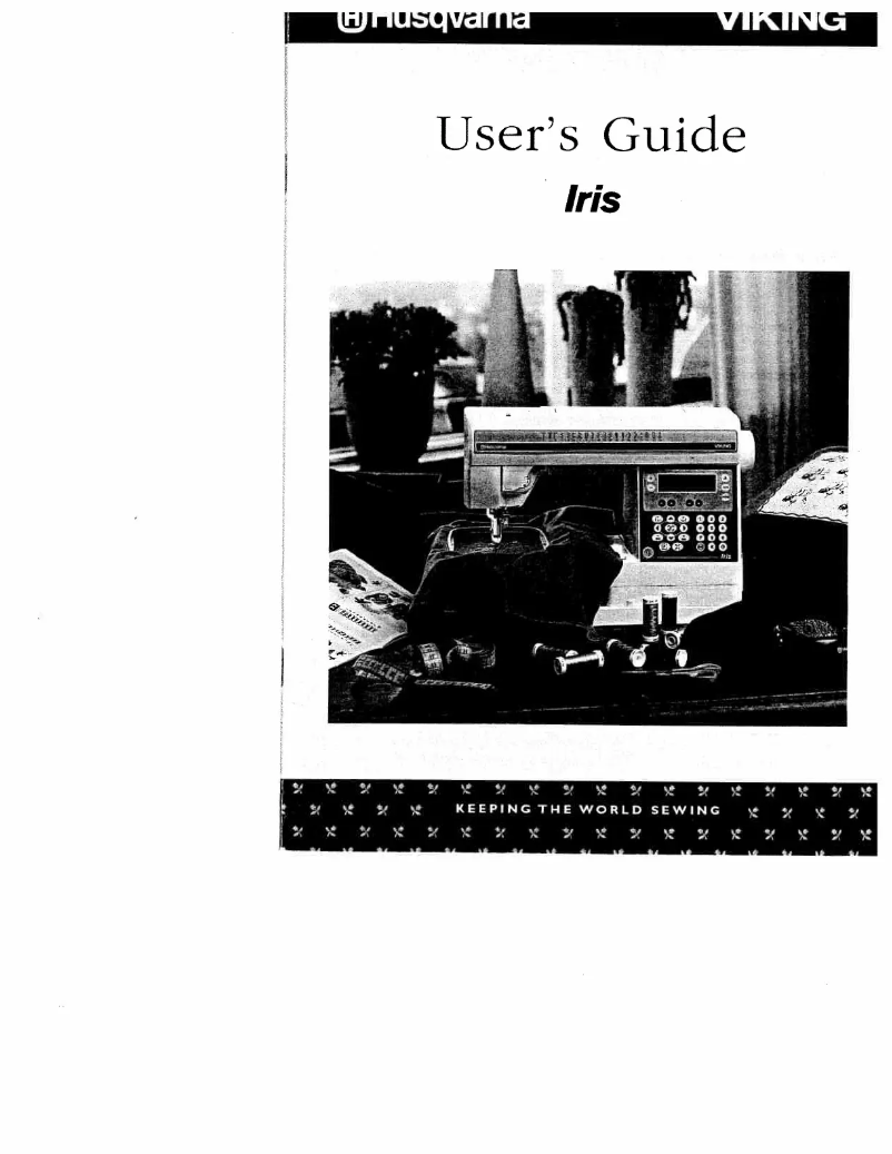Page 1 de la notice Manuel utilisateur Husqvarna-Viking Iris