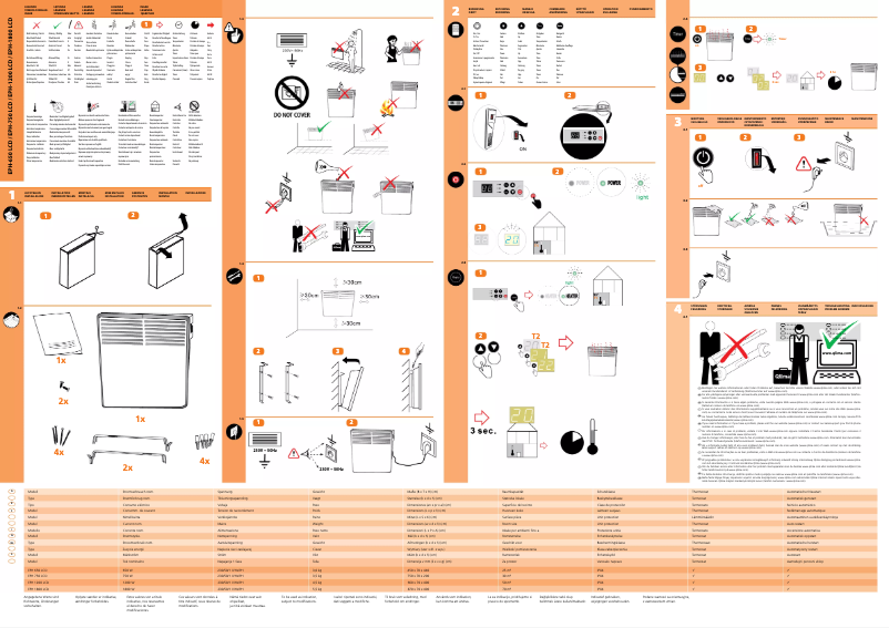 First page image of the manual for EPH650LCD