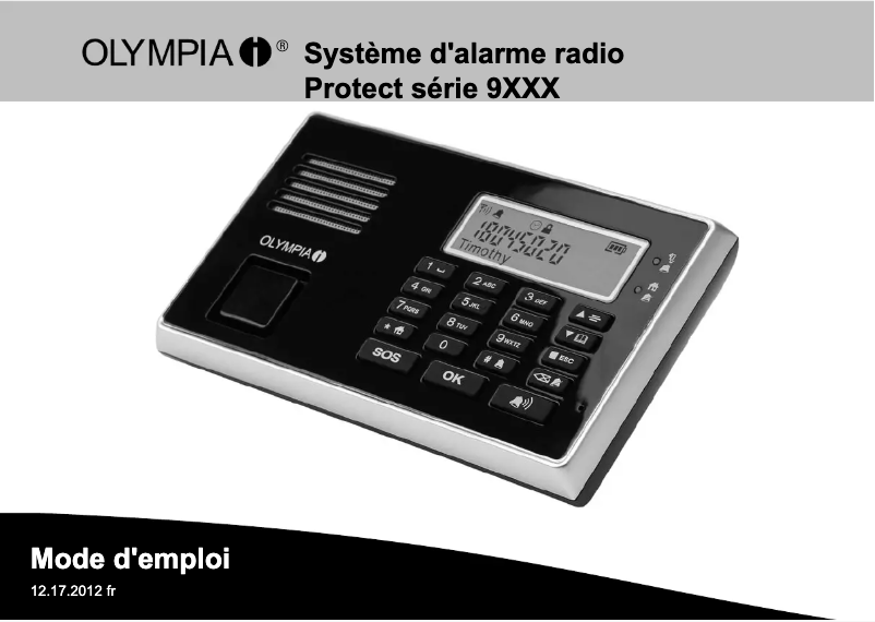 Image de la première page du manuel de l'appareil Protect 9063