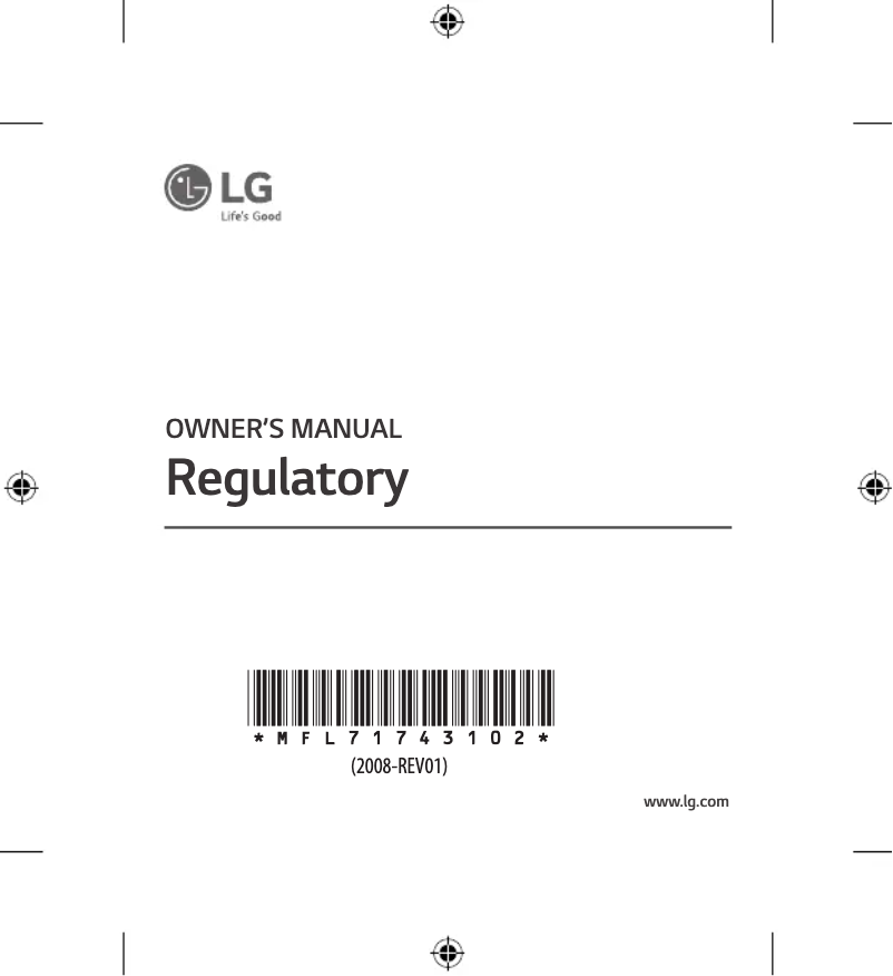 Page 1 de la notice Manuel utilisateur LG PM20GA