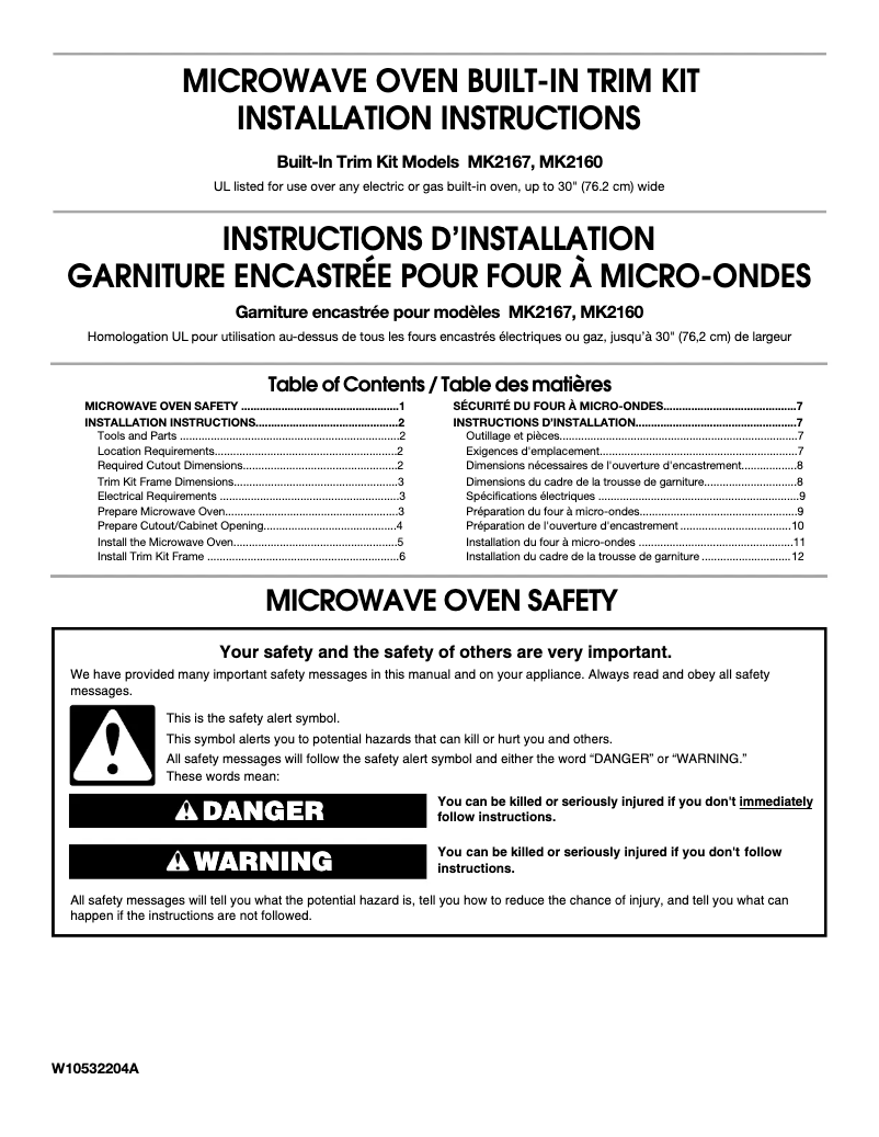 Image de la première page du manuel de l'appareil MK2160AS
