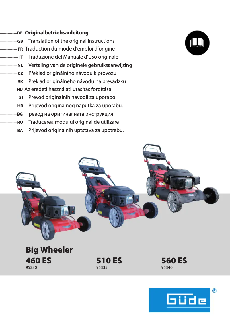Page n°1 - Manuel utilisateur Güde 510 ES Big Wheeler