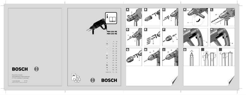 Page n°1 - Manuel utilisateur Bosch PBH 220 RE