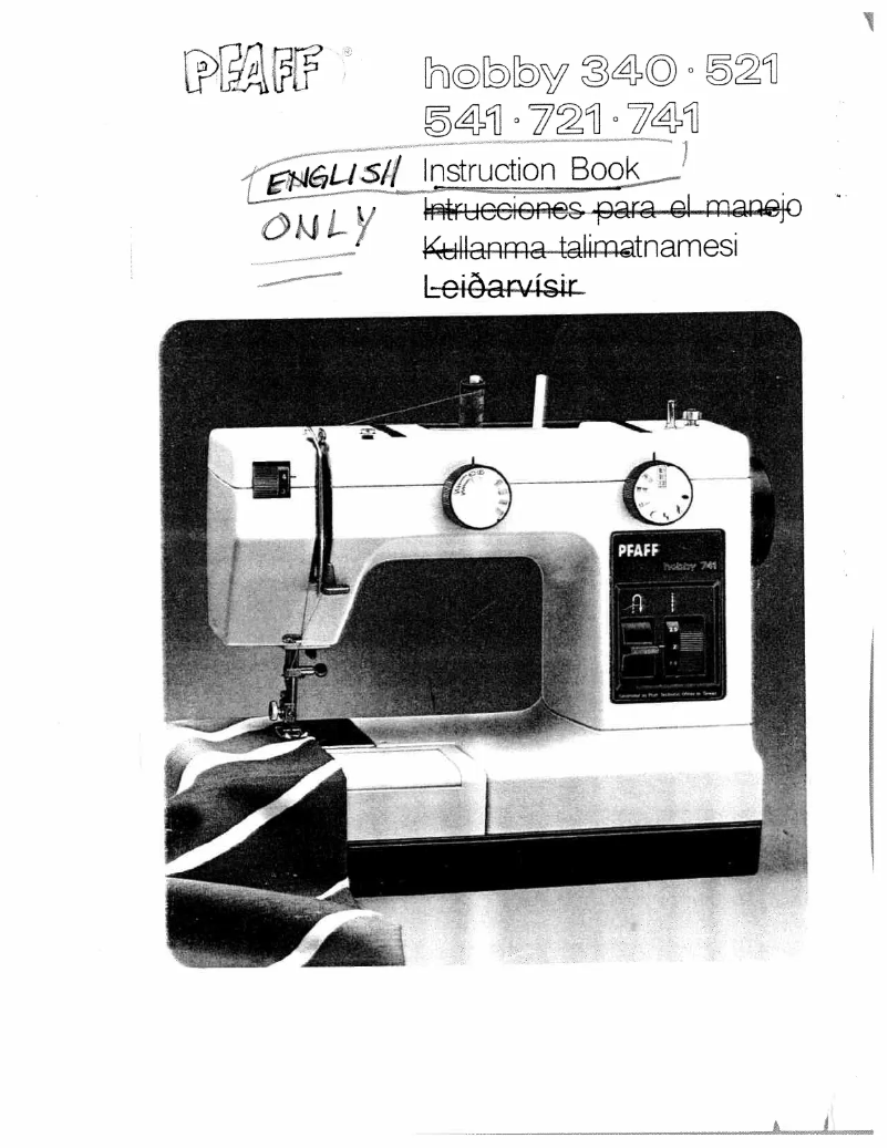 Image de la première page du manuel de l'appareil hobby 741