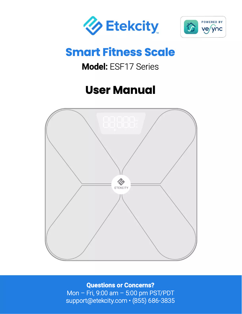 Image de la première page du manuel de l'appareil ESF17
