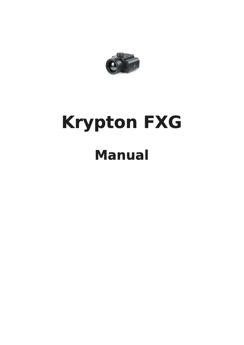 Página 1 del manual Manual de usuario Pulsar Krypton FXG