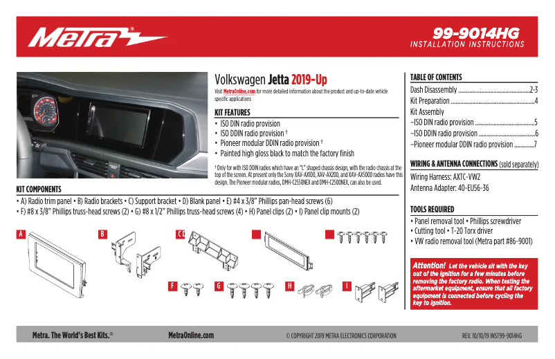 Image de la première page du manuel de l'appareil 99-9014HG