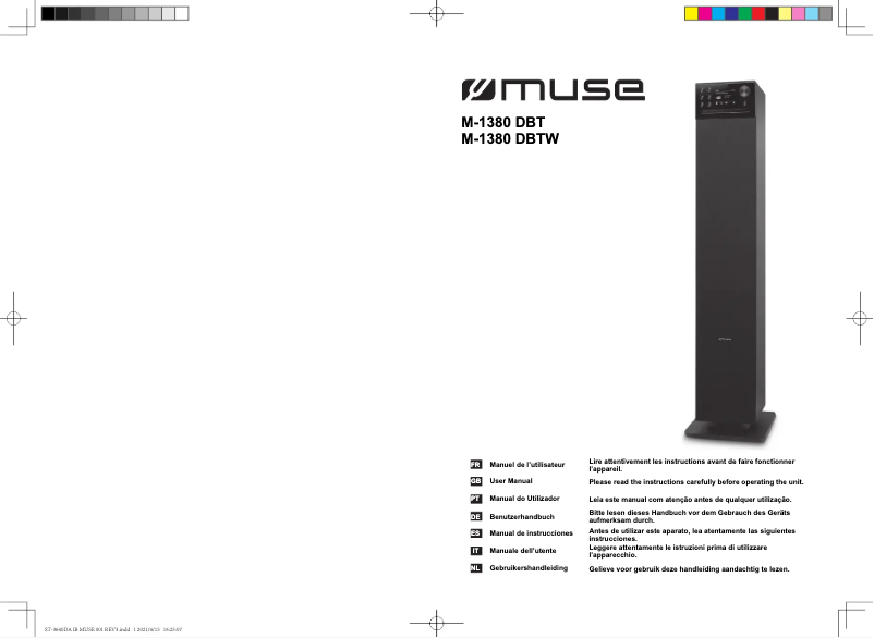 Page 1 de la notice Manuel utilisateur Muse M-1380 DBTW