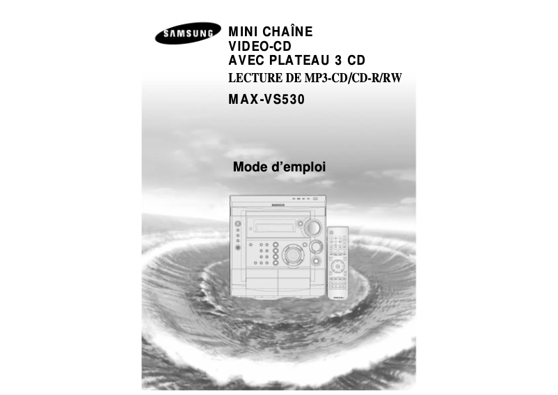 Page 1 de la notice Manuel utilisateur Samsung MAX-VS530