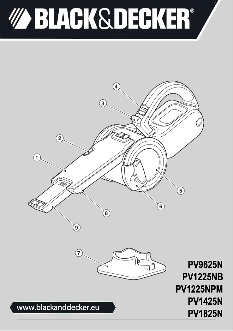 Image de la première page du manuel de l'appareil Dustbuster PV1425N