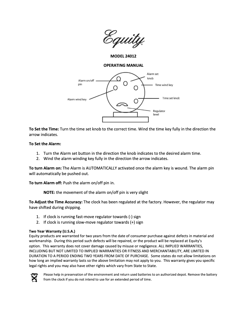 Image de la première page du manuel de l'appareil 24014