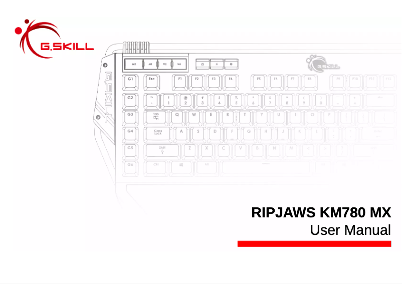 Image de la première page du manuel de l'appareil RIPJAWS KM780 MX