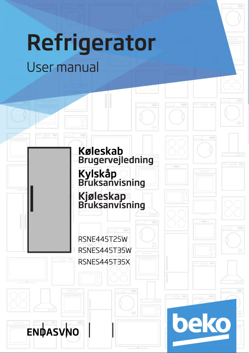 Page n°1 - Manuel utilisateur Beko RSNES 445 T35 X