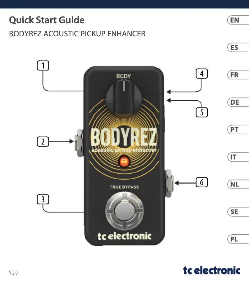 Image de la première page du manuel de l'appareil BODYREZ