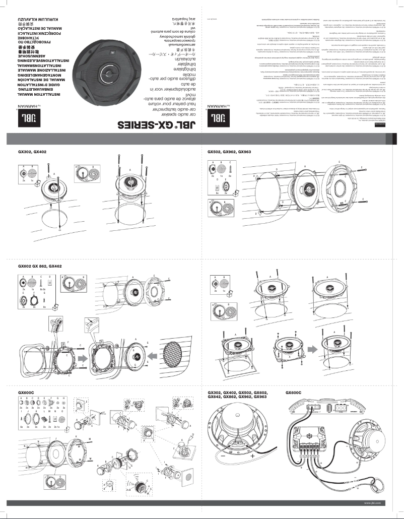 Page n°1 - Manuel utilisateur JBL GX682