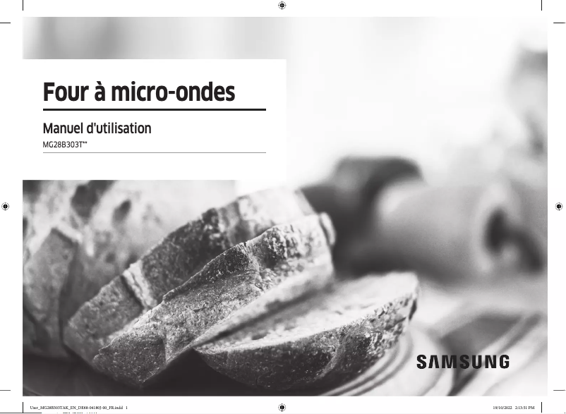 Page 1 de la notice Manuel utilisateur Samsung MG28B303TAK