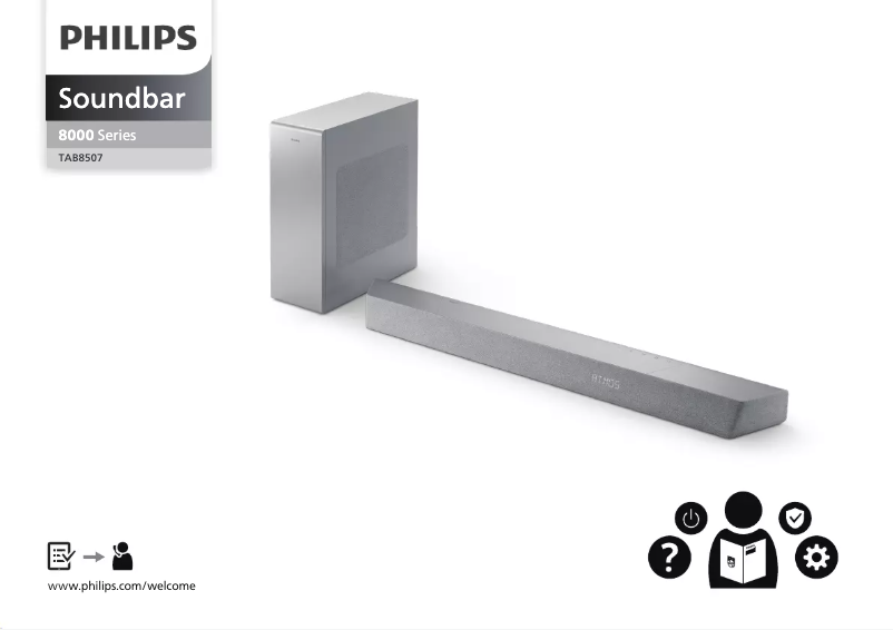 Page n°1 - Guide de démarrage rapide Philips TAB8507