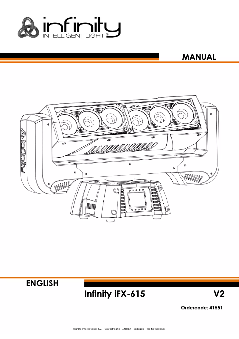 Page n°1 - Manuel utilisateur Infinity iFX-615
