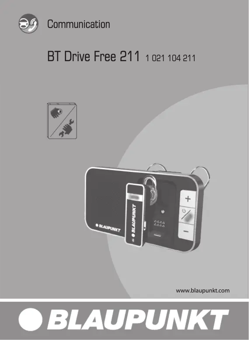 Page 1 de la notice Manuel utilisateur Blaupunkt BT Drive Free 211