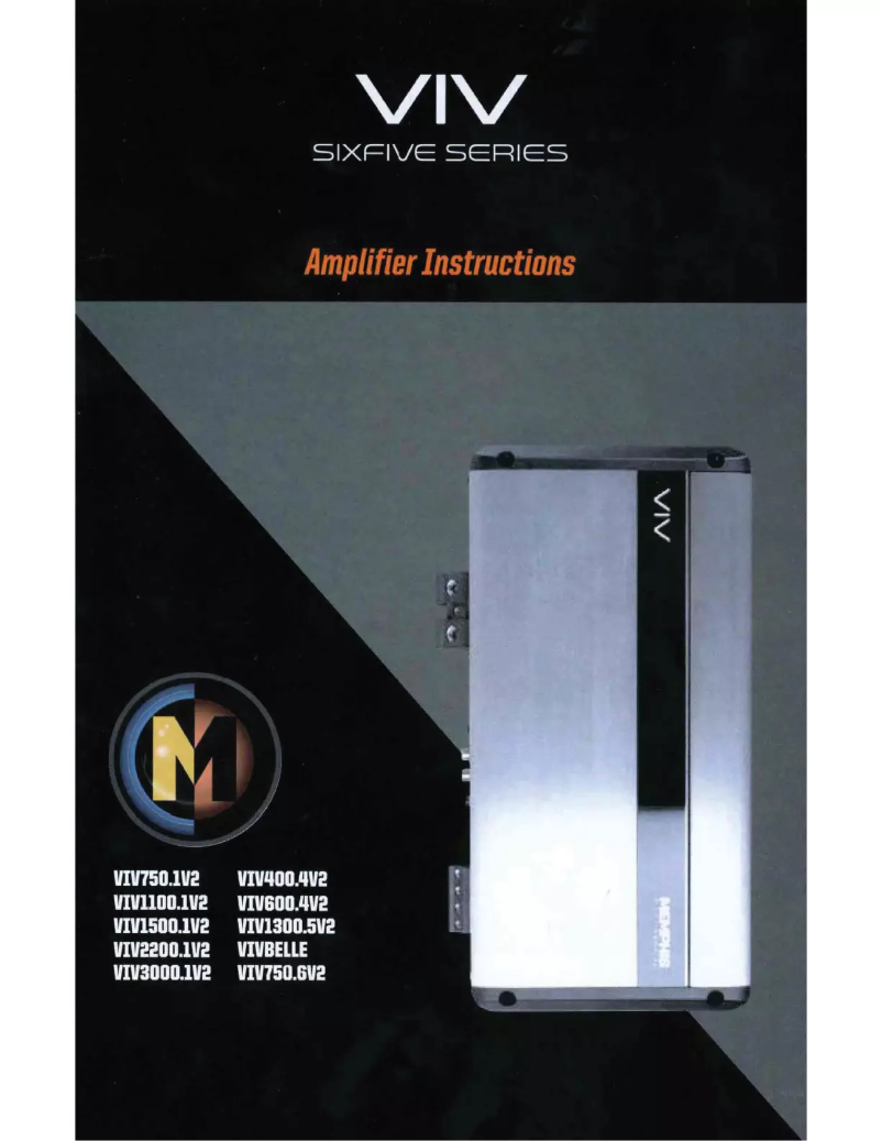 Page n°1 - Manuel utilisateur Memphis Audio VIV3000.1V2