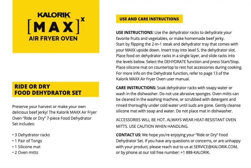 Page n°1 - Manuel utilisateur Kalorik MAXX KIA 47733