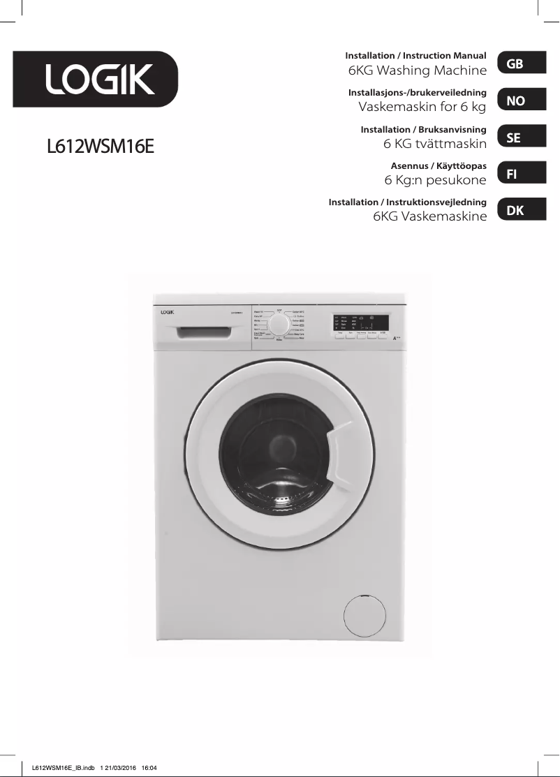 Página 1 del manual Manual de usuario Logik L612WSM16E