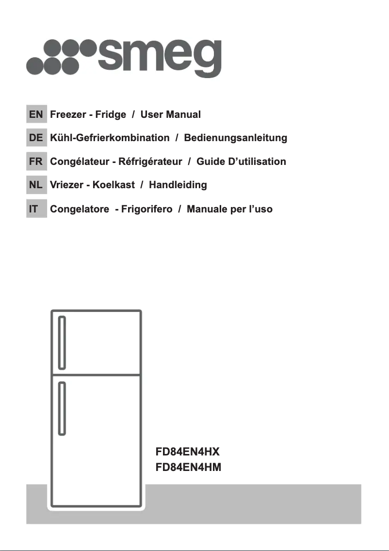 Página 1 del manual Folleto Smeg FD84EN4HX