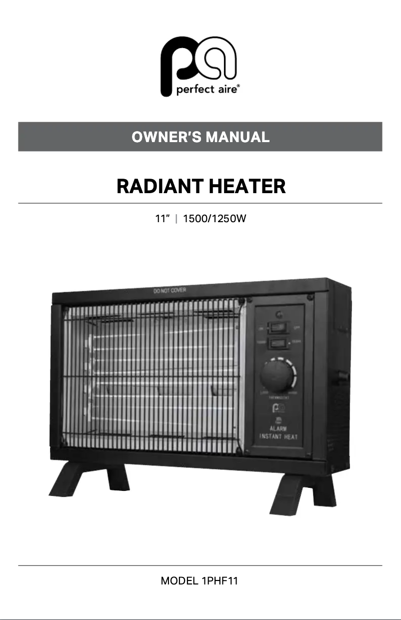 Page 1 de la notice Manuel utilisateur Perfect Aire 1PHF11