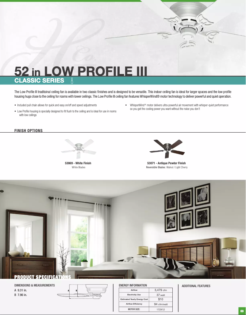 Image de la première page du manuel de l'appareil Low Profile III 53333