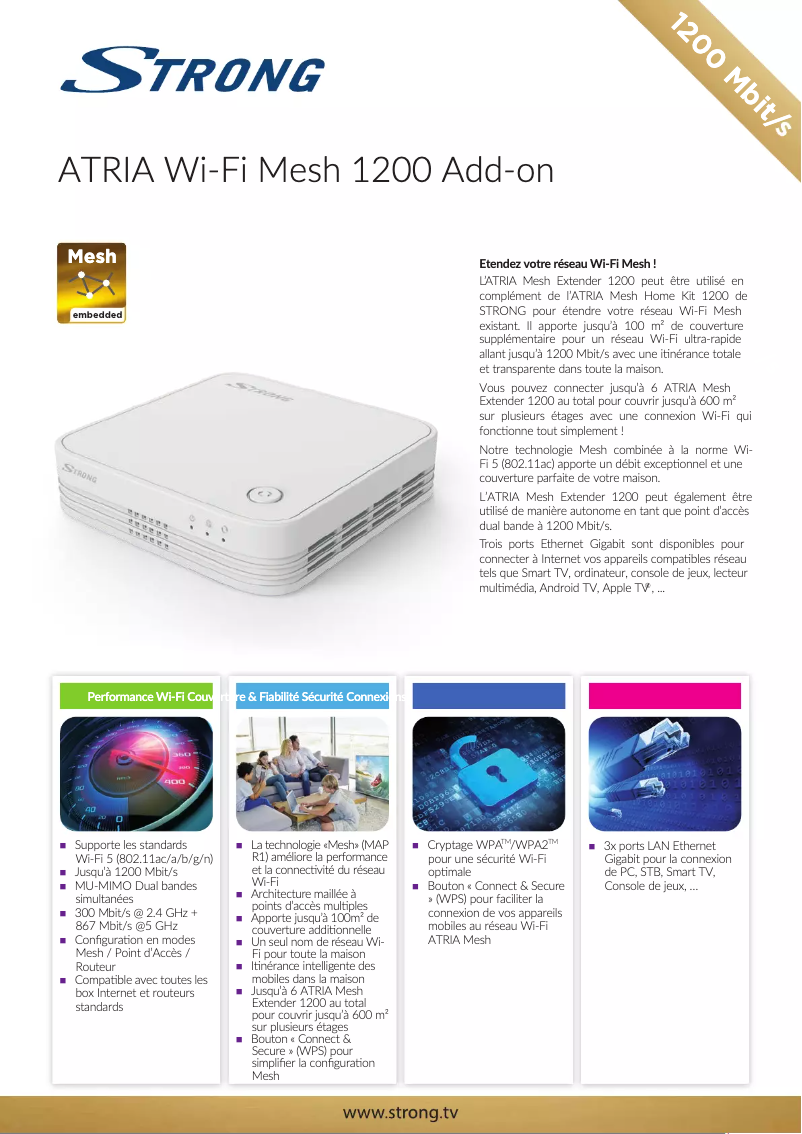 Page n°1 - Manuel utilisateur Strong ATRIA Wi-Fi Mesh Home 1200