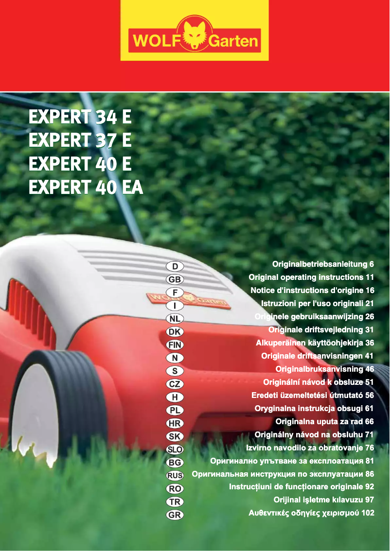 Image de la première page du manuel de l'appareil Expert 37 E