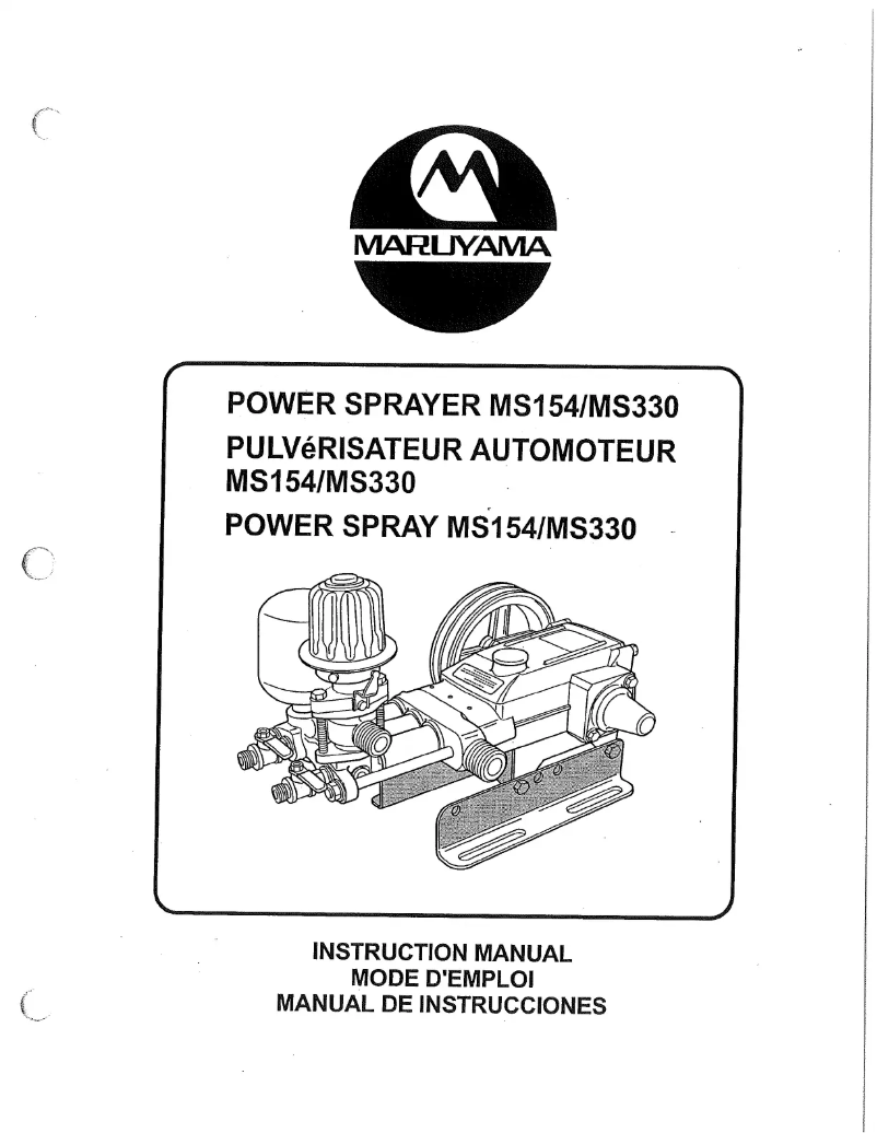Page 1 de la notice Manuel utilisateur Maruyama MS154EMH