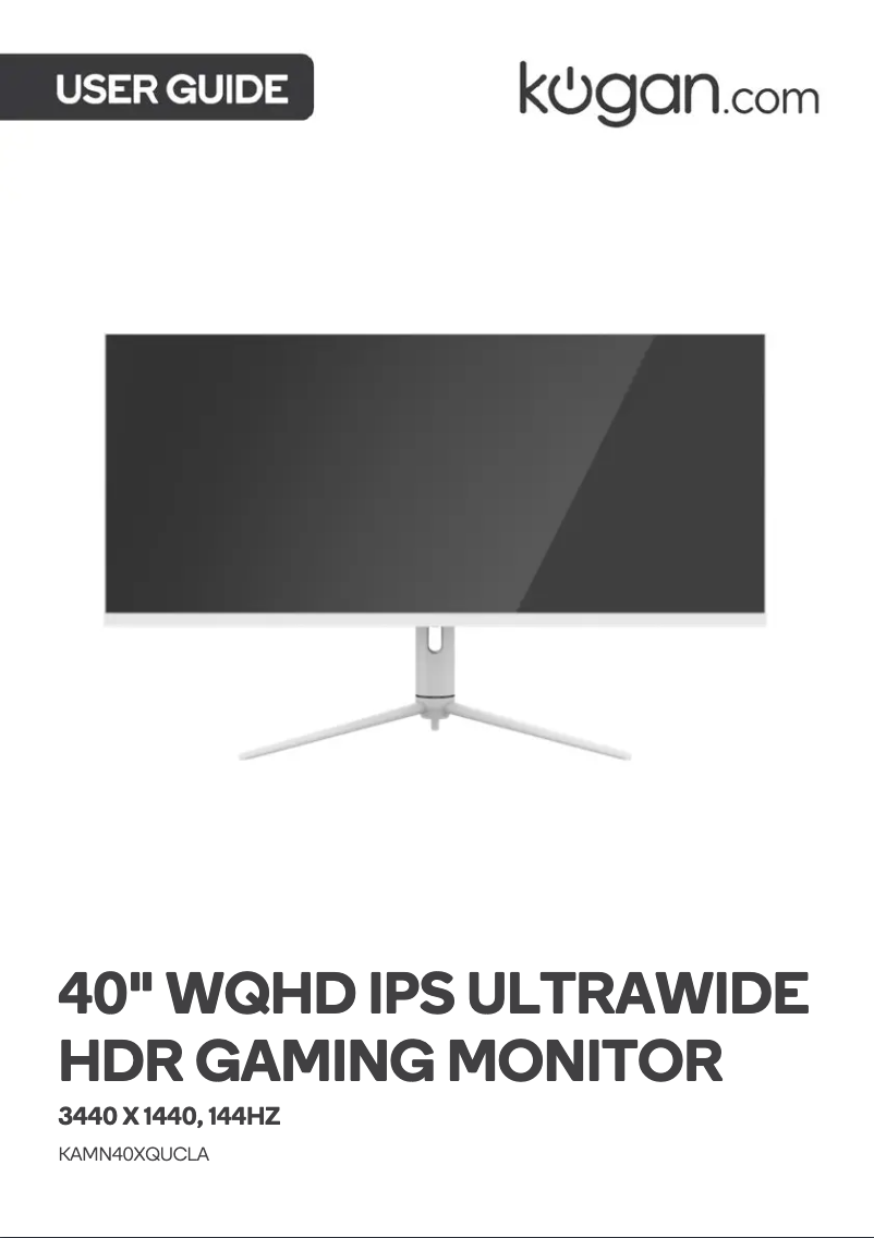 Image de la première page du manuel de l'appareil KAMN40XQUCLA
