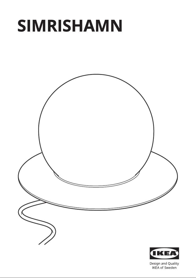 Image de la première page du manuel de l'appareil SIMRISHAMN 604.377.96