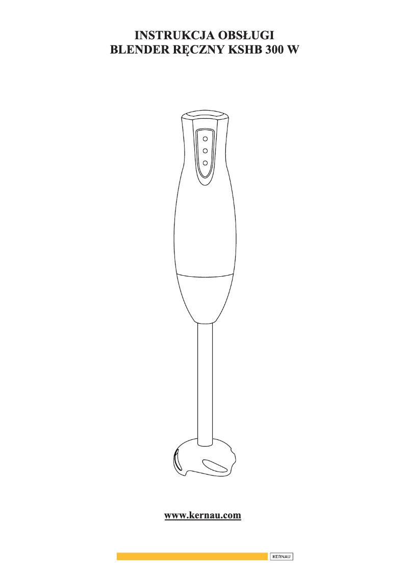 Page 1 de la notice Manuel utilisateur Kernau KSHB 300 W