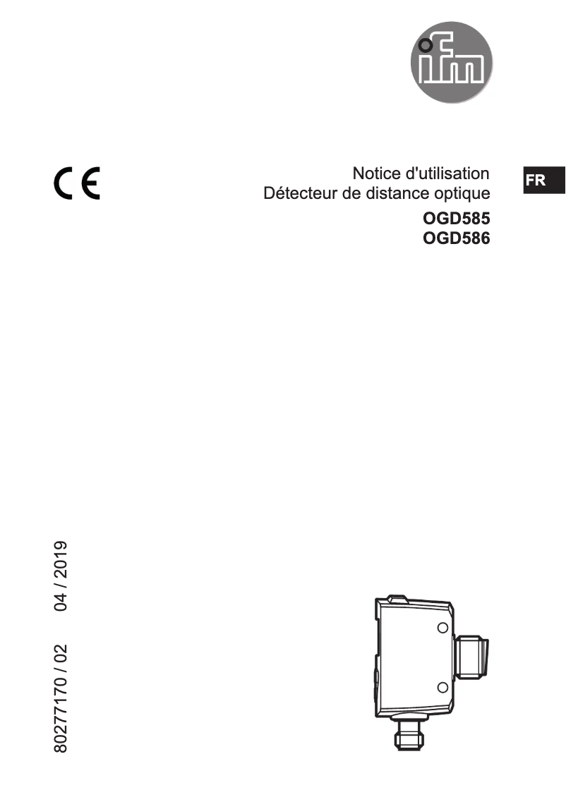 Page n°1 - Manuel utilisateur IFM OGD586