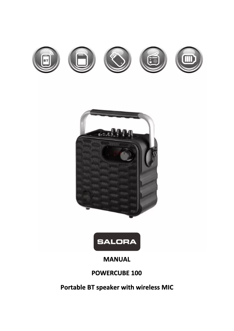 Image de la première page du manuel de l'appareil PowerCube 100