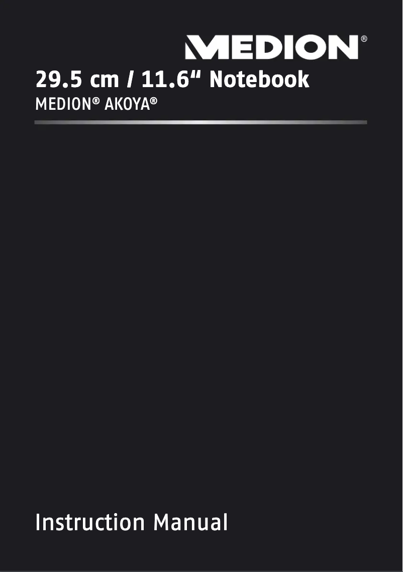 Page n°1 - Manuel utilisateur Medion Akoya P2211T (MD98606)