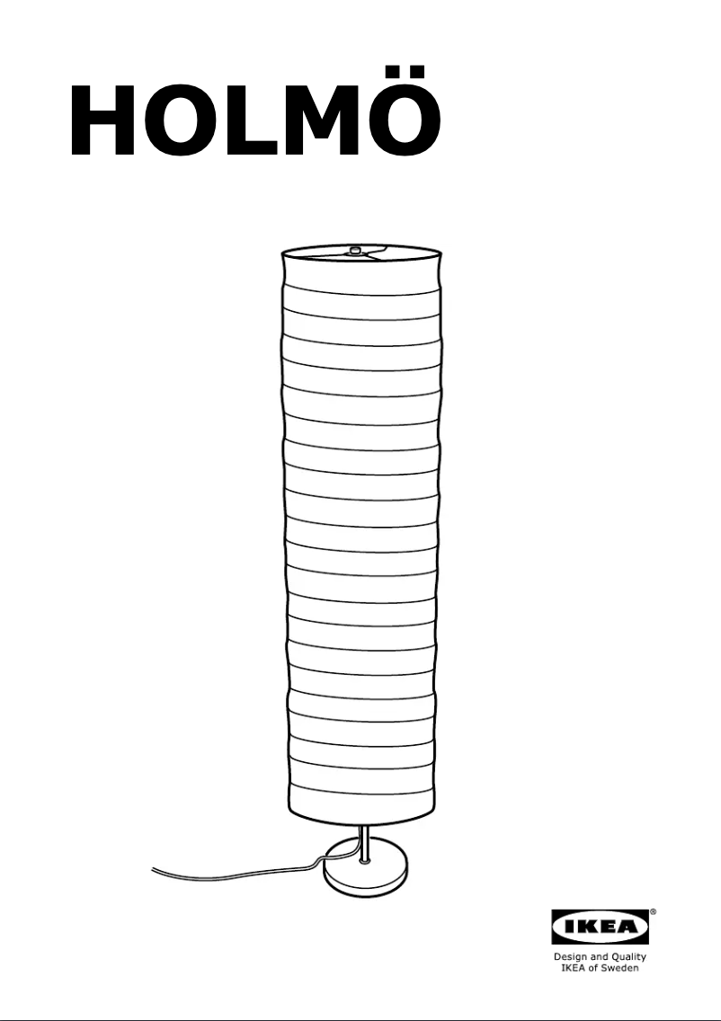 Image de la première page du manuel de l'appareil HOLMO