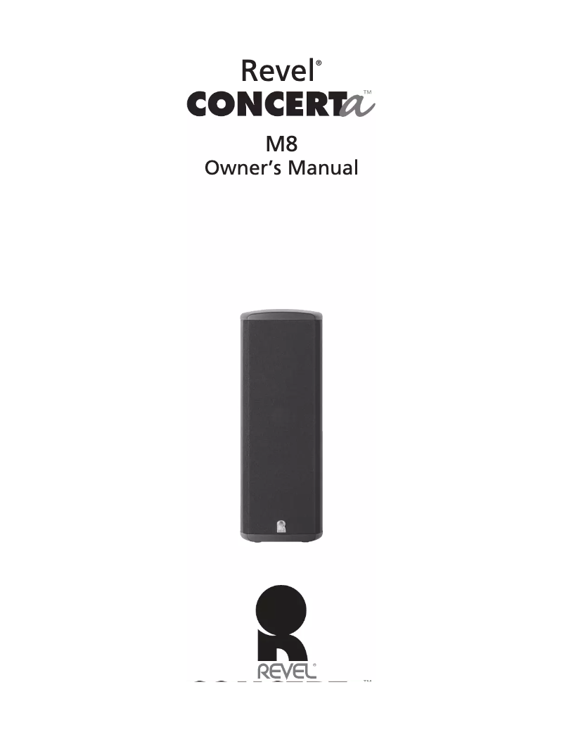 Image de la première page du manuel de l'appareil Concerta M8