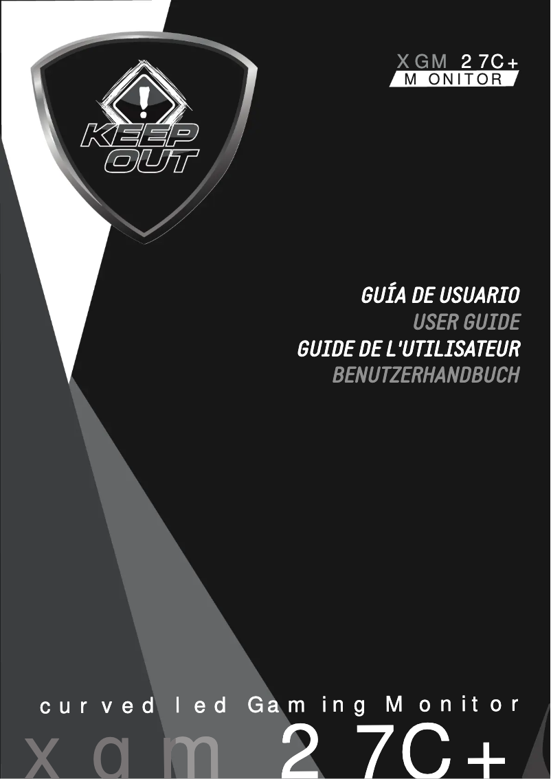 Page 1 de la notice Manuel utilisateur KeepOut XGM27C+