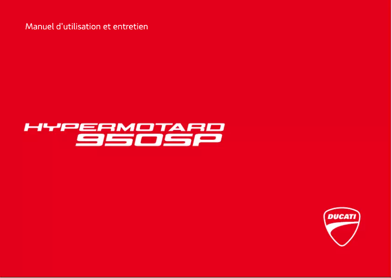 Page 1 de la notice Manuel utilisateur Ducati Hypermotard 950 SP (2019)
