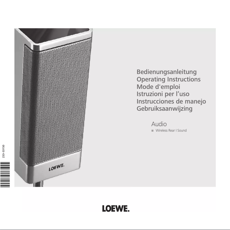 Page 1 de la notice Manuel utilisateur Loewe Wireless Rear Sound