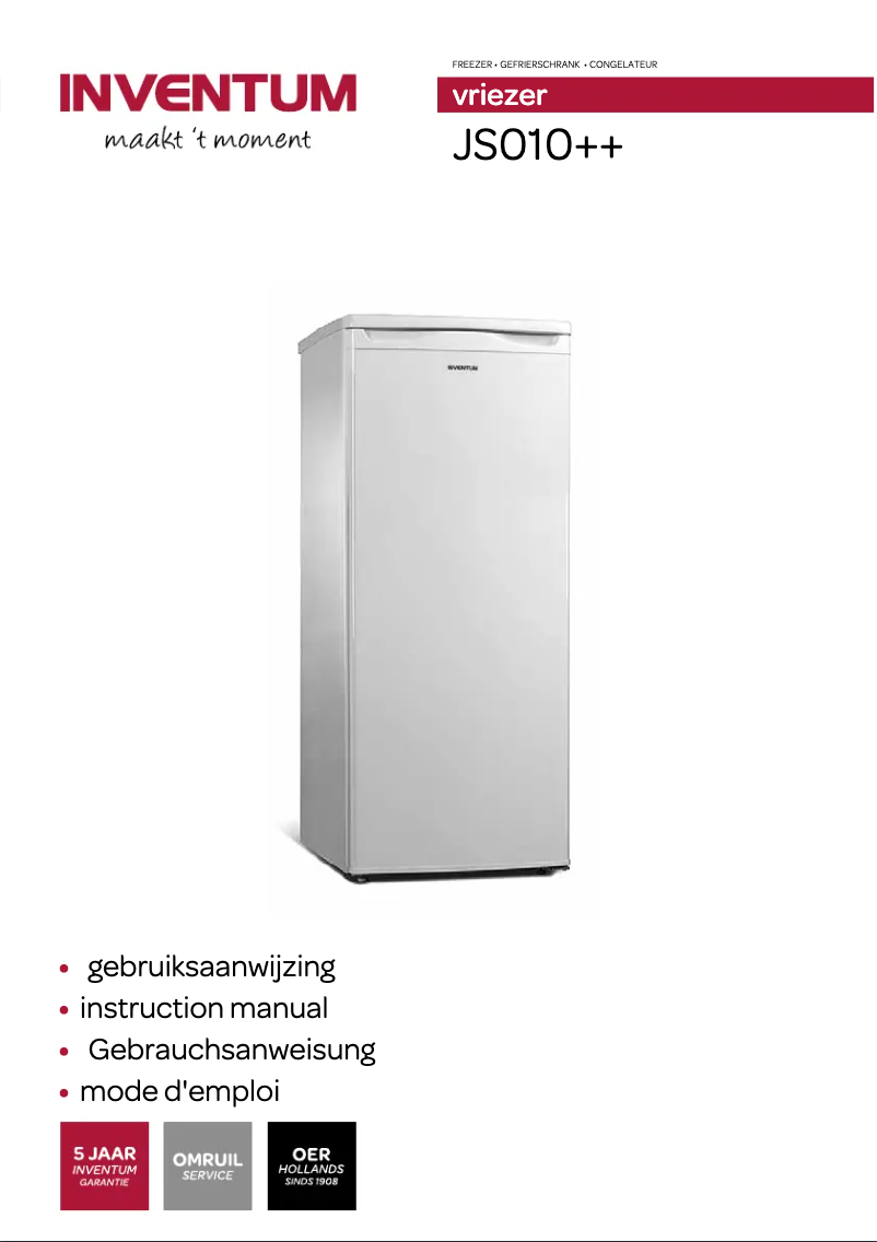 Página 1 del manual Manual de usuario Inventum JS010++