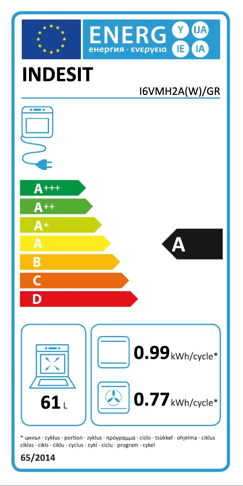 Page n°1 - Manuel utilisateur Indesit I6VMH2A(W)/GR