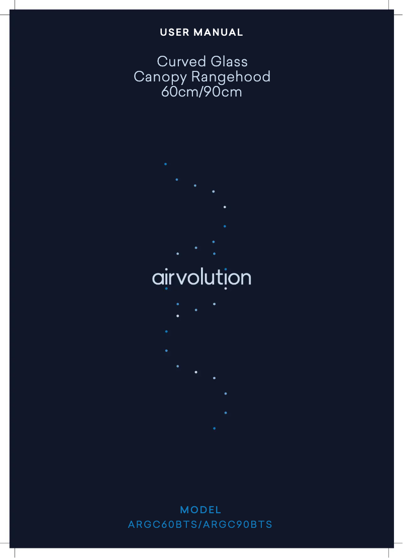 Page 1 de la notice Manuel utilisateur Airvolution ARGC90BTS