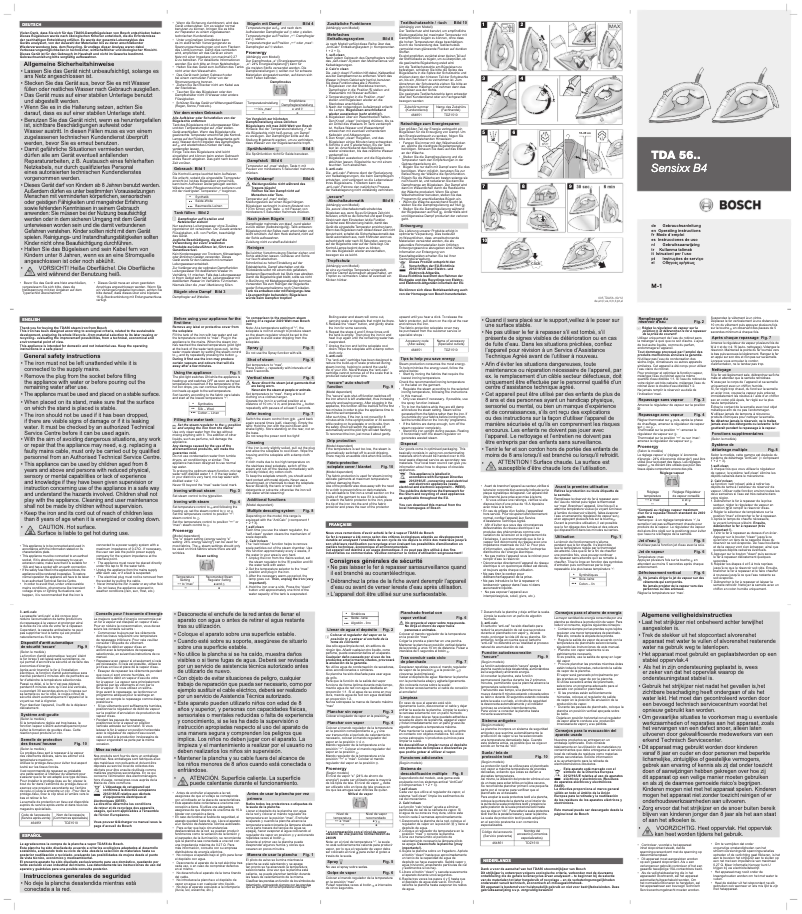 Page 1 de la notice Manuel utilisateur Bosch TDA5621GB