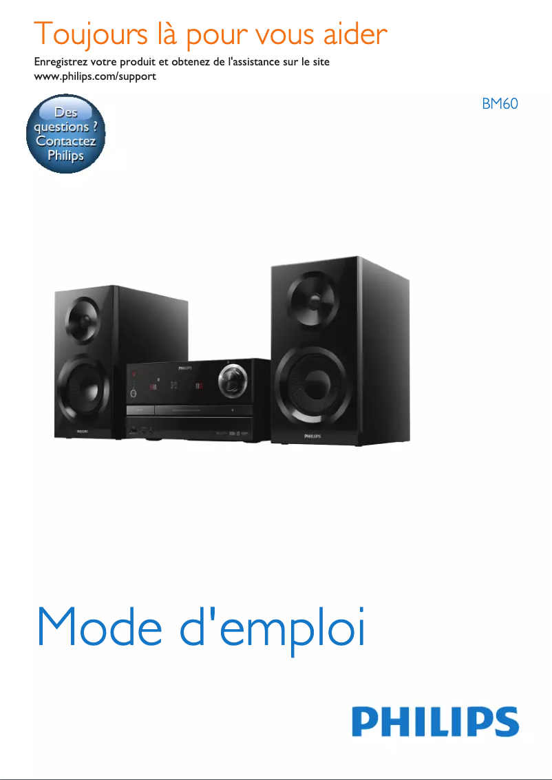 Image de la première page du manuel de l'appareil BM60B