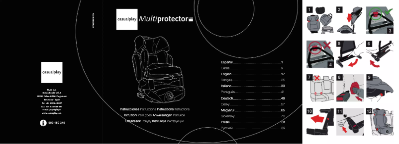 Page 1 de la notice Manuel utilisateur Casualplay Multiprotextor Fix