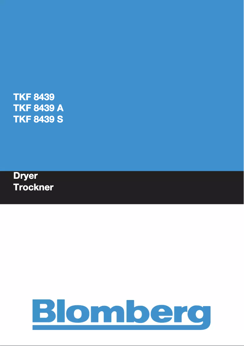 Image de la première page du manuel de l'appareil TKF 8439 A